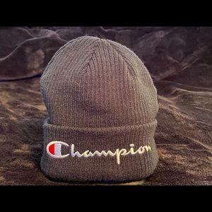 Black Champion Beanie